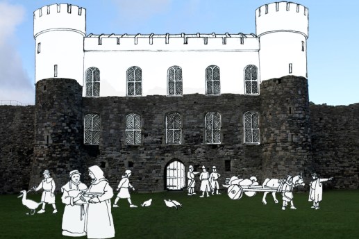Artist impression of what the castle could have looked like if the work had been finished